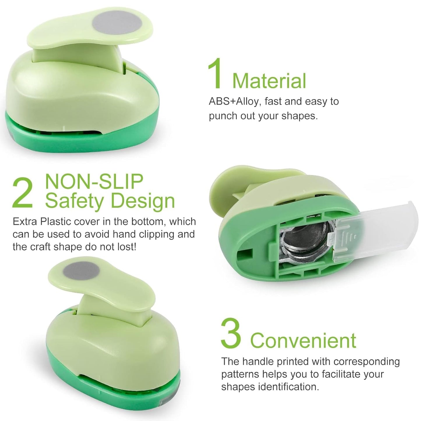 UCEC 5/8 Inch Circle Punch - Paper Circle Cutter, One Hole Punch for Paper Crafts, Scrapbooking, Gift Cards, Arts & Fun Projects