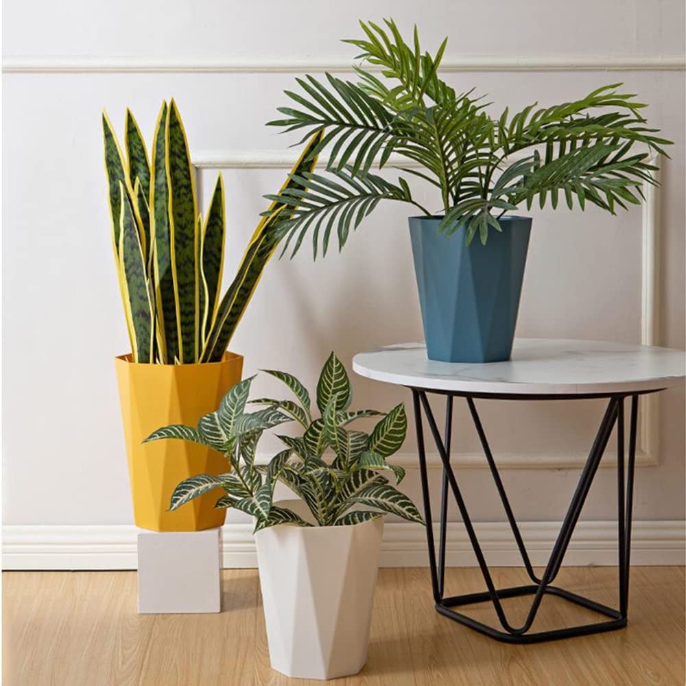 6pcs Trash Can Wastebasket Plastic 2.6 Gallon Garbage Can Container Rubbish Trash Bin Paper Basket Office Organizer for Bedroom Office Bathroom,10Litre-6 Colors