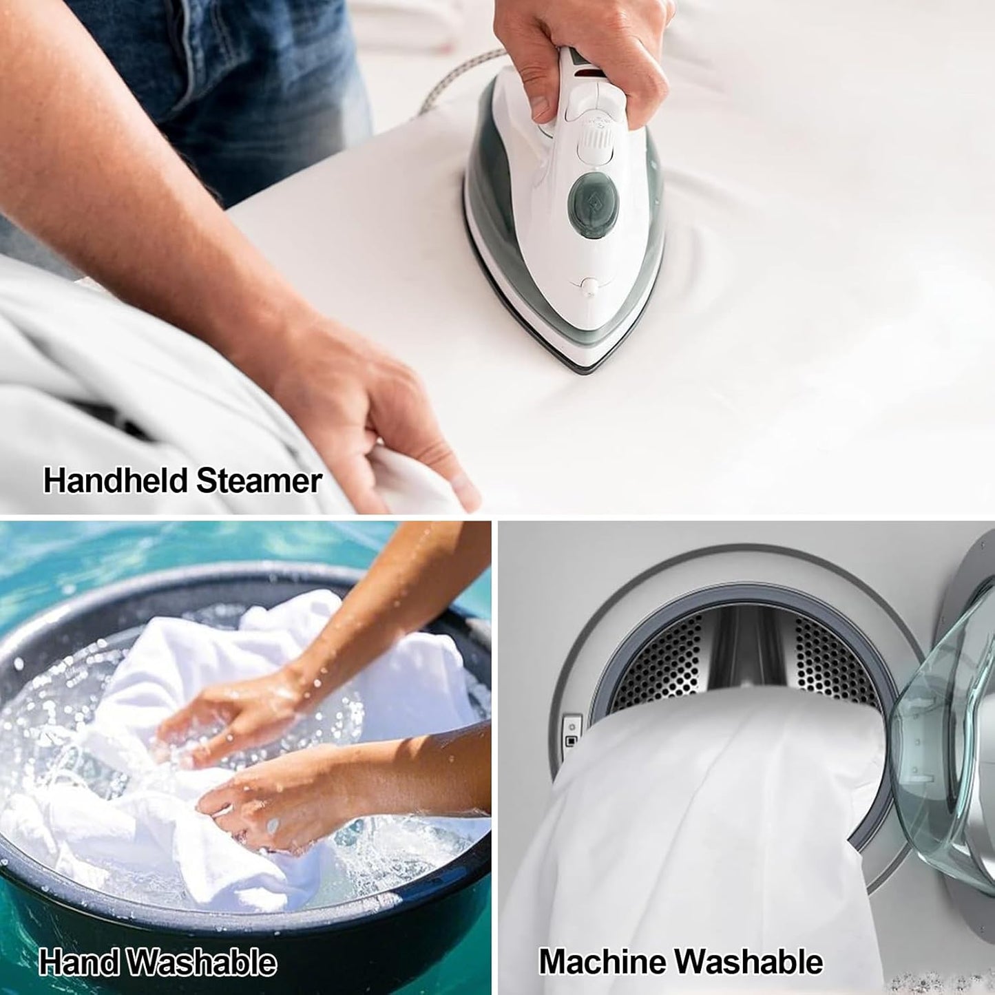 5X 6.5 Ft White Backdrop Photography, White Screen Photo Booth Backdrop for Photoshoot, Party and Video, Photo Background for Product, Portrait, Video Recording