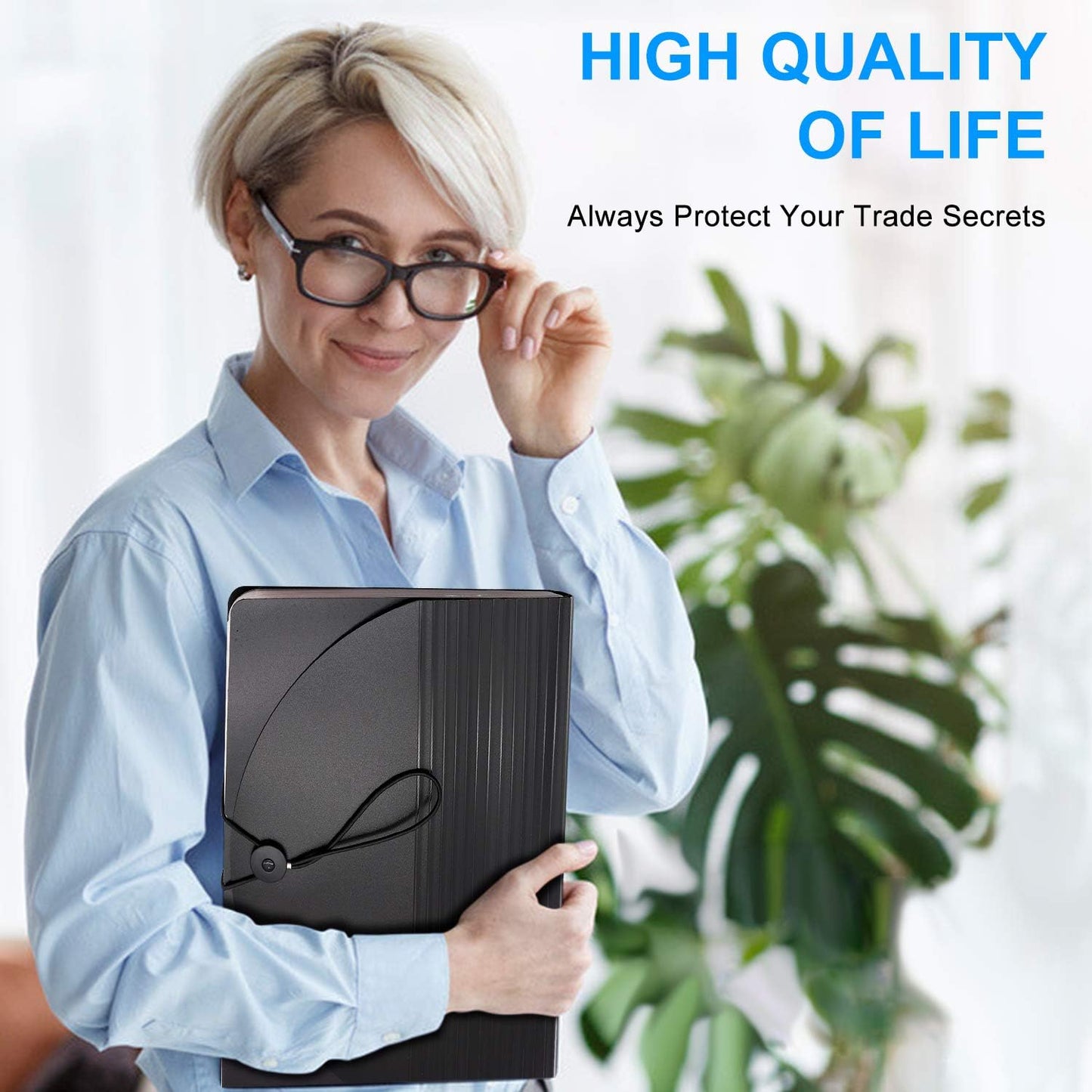 Accordion File Folder, 12 Pocket Expanding Desktop File Keeper with Labels, Portable Monthly Bill Receipt Document Storage Organizer, Letter/A4 Size