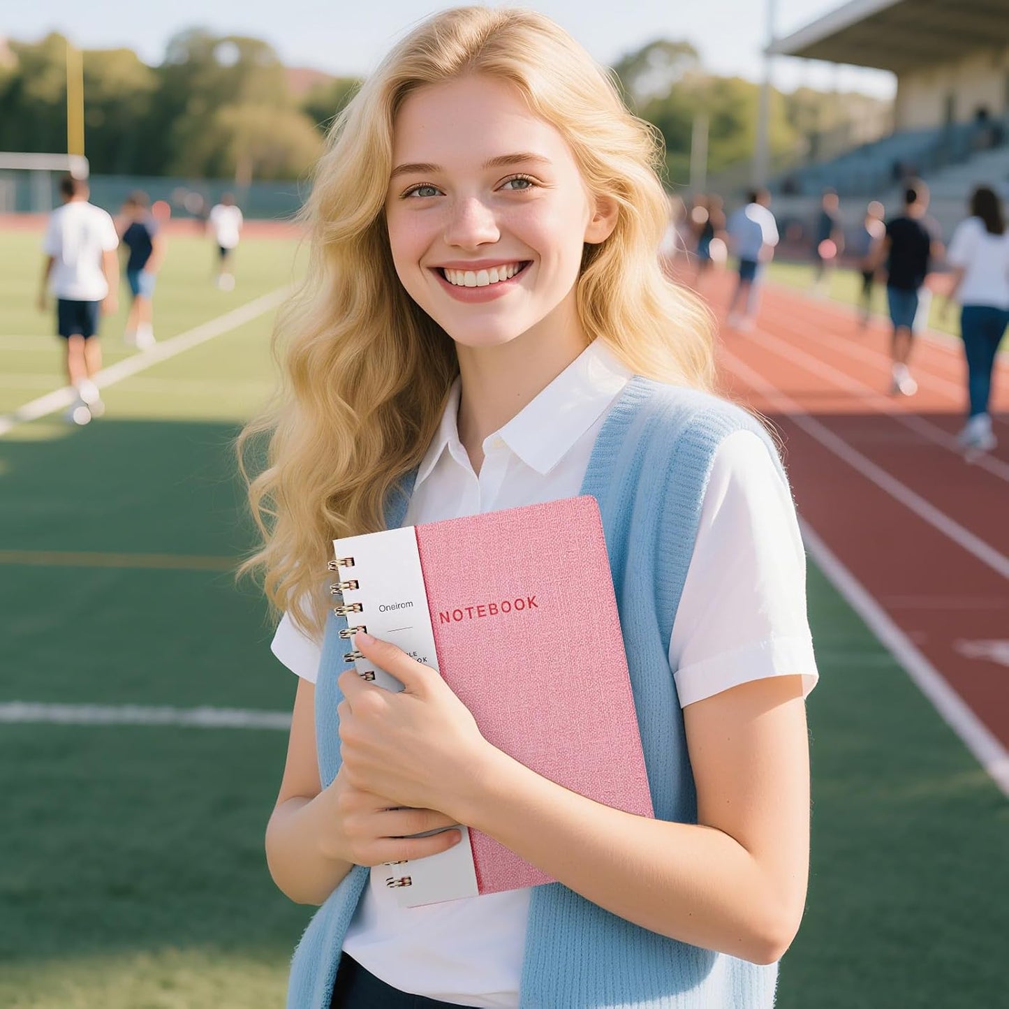 Lined Spiral Notebook College Ruled A5 Journal Book for Note Taking, 160 Pages Writing Journal for Office and Home School Supplies 5.75x8.125 inch (0Grey)