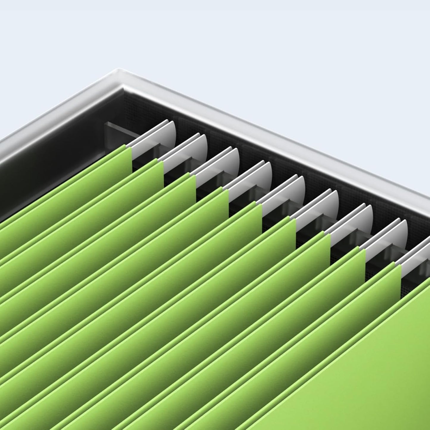 File Box for Hanging, File Organizer Box with Lid Decorative File Folders Letter Size Organizer with One-Piece Integrated Plastic Slide Rail (Black, 13.2x10.1x10.1inch(3pack))