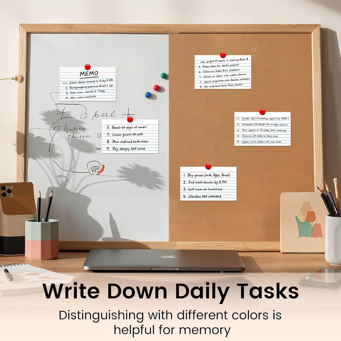 Index Cards 3x5 Inch, 500sheets, Flash Cards,Ruled Lined White Note Cards Paper For Studying, Schools Supplies, College, Office And Home Organization, Note Taking Supplies