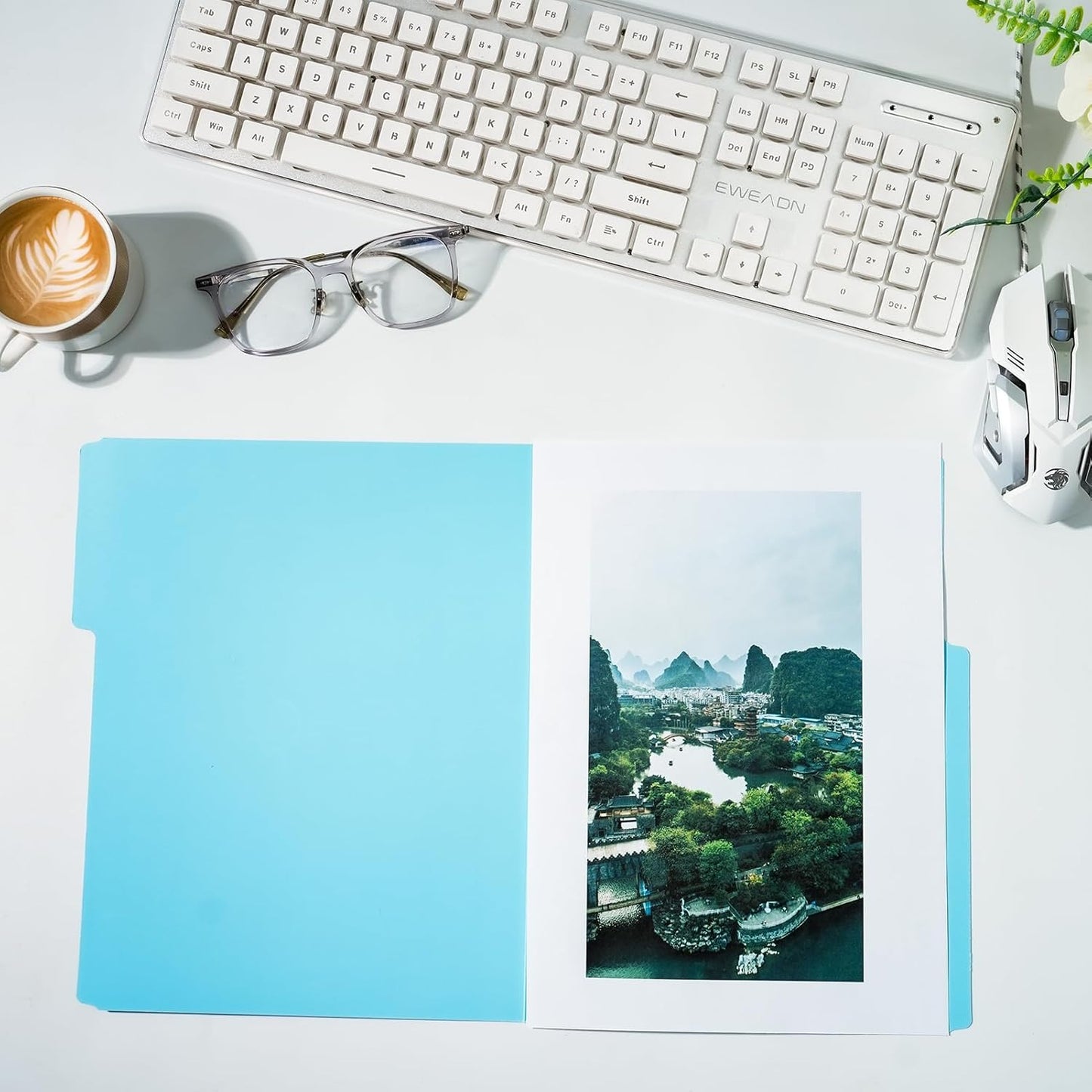 Premium Colored File Folders 8.5 x 11 Inch, Assorted 6 Colors Manila File Folders Letter Size for Office Classroom Use, 1/3 Cut Tab, Bulk 36 Pack