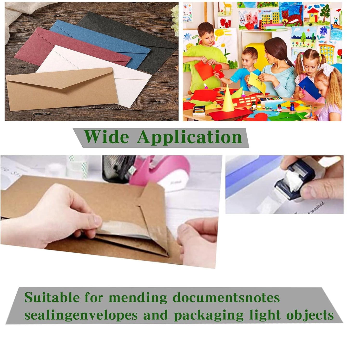 12 Rolls Transparent Tape Refills Rolls Each Rol 1 inch Corel 3/4 x 980 Inches,for School,Office, Home.