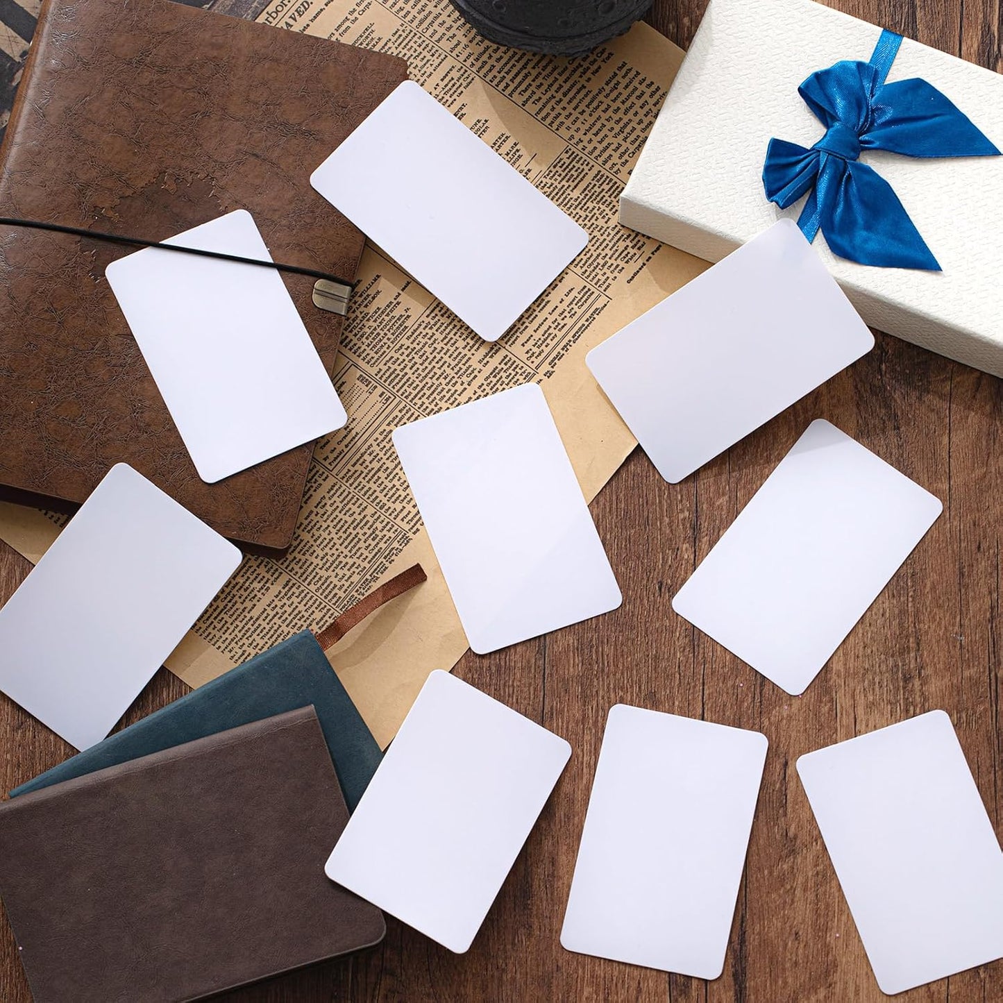 Zomiboo 50 Pcs Tall Trading Card Dividers White 2.7 x 4.2 Inch Plastic Card Dividers for Storage Boxes Games Sports Baseball