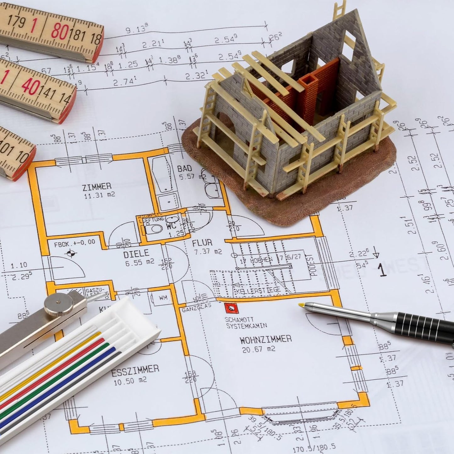 Spakon 60 Pcs 2.8mm Lead Refill Carpenter Construction Pencils Marker Lead Refills Dry Mechanical Woodworking Pencil Tools for Writing Drawing Drafting (Multicolor)