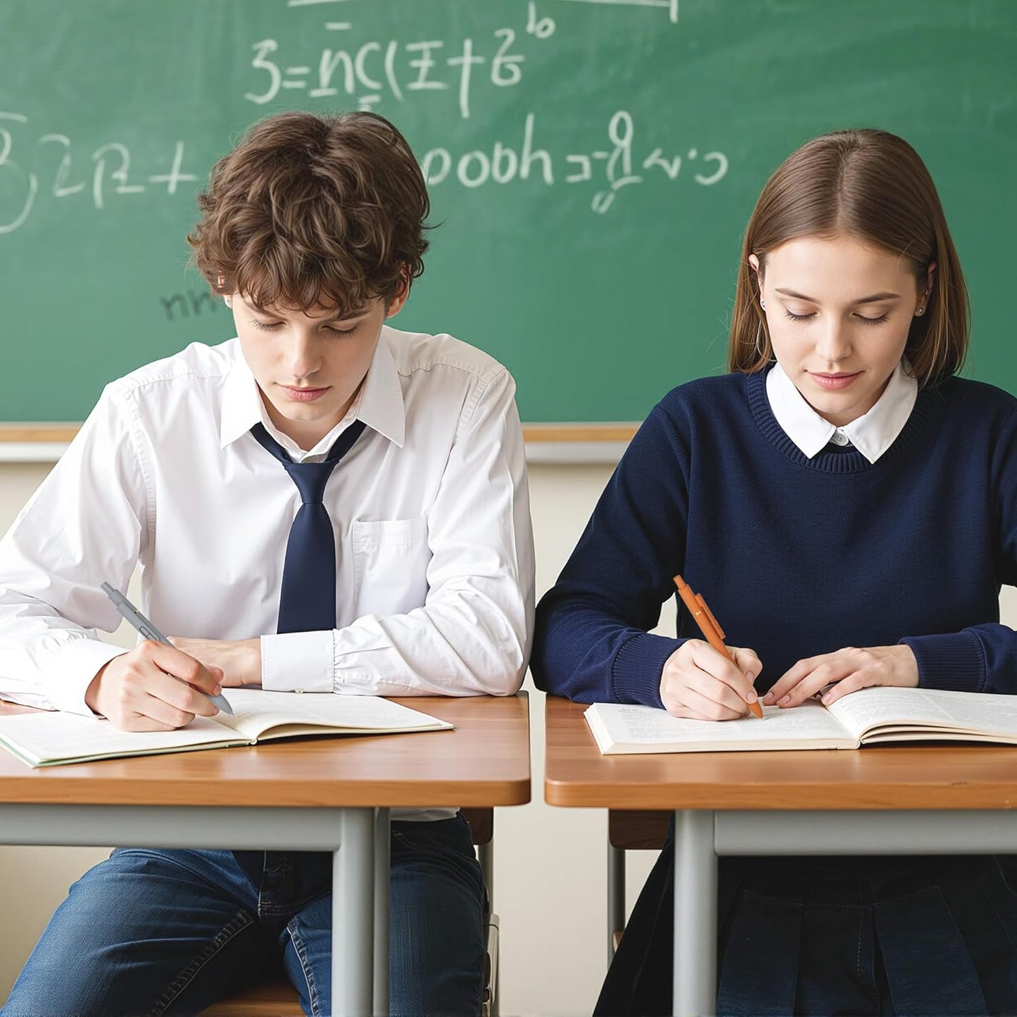 8Pcs Gel Pens with Black Ink, Fine Point Smooth Writing Pens, Quick-dry Gel Retractable Pens for Journaling Note Taking, Cute Office School Supplies for Adults Kids (0.7mm, Bright)