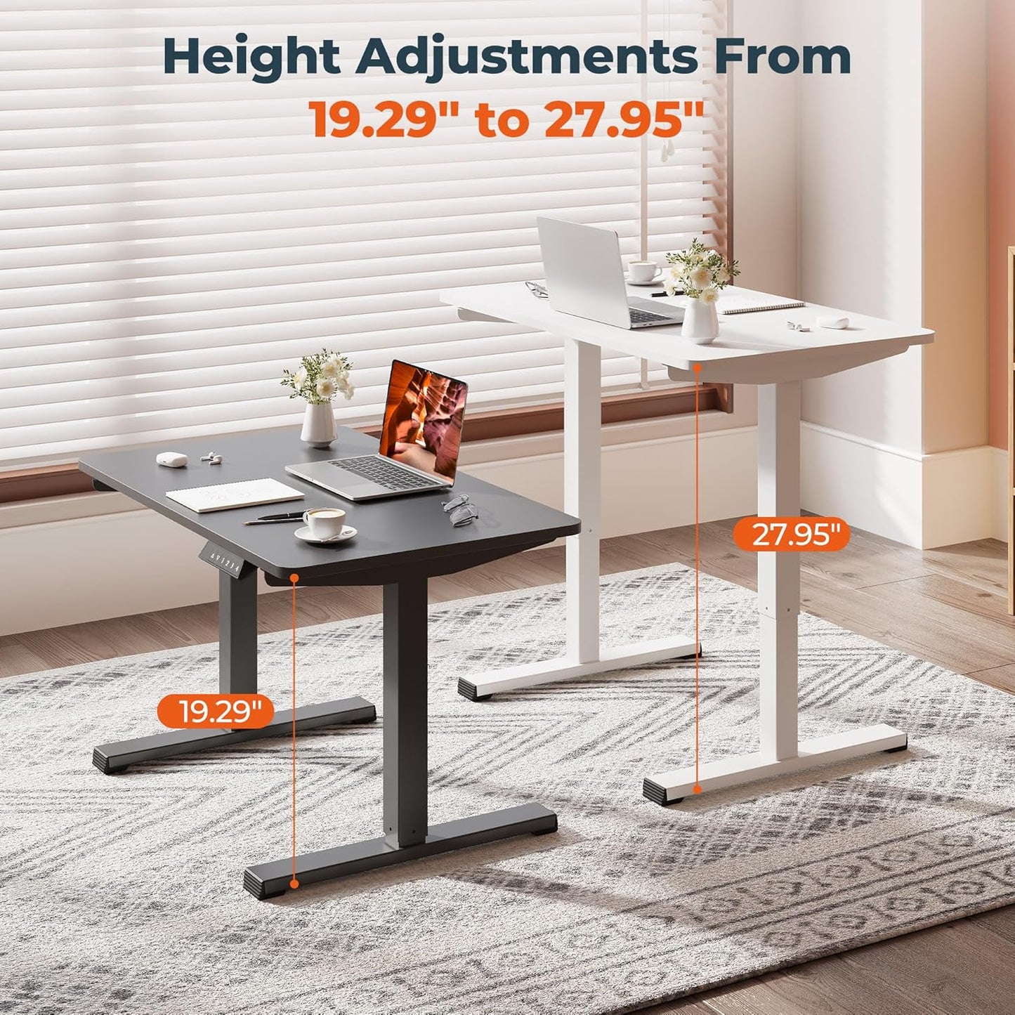 Small Adjustable Stand Up Desk for Children,One-Piece Standing Desk 31.5 x 19.7 Inch, Home Office Desk Computer Workstation, White