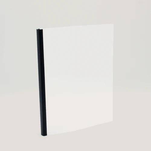 Thermal Binding Clear Covers with Steel Spine –for Thermal Binding Machines – Formerly Unibind – Used in Real Estate, Education and Various Businesses (Quartz, 40 Sheets Max - 96/Boxes)