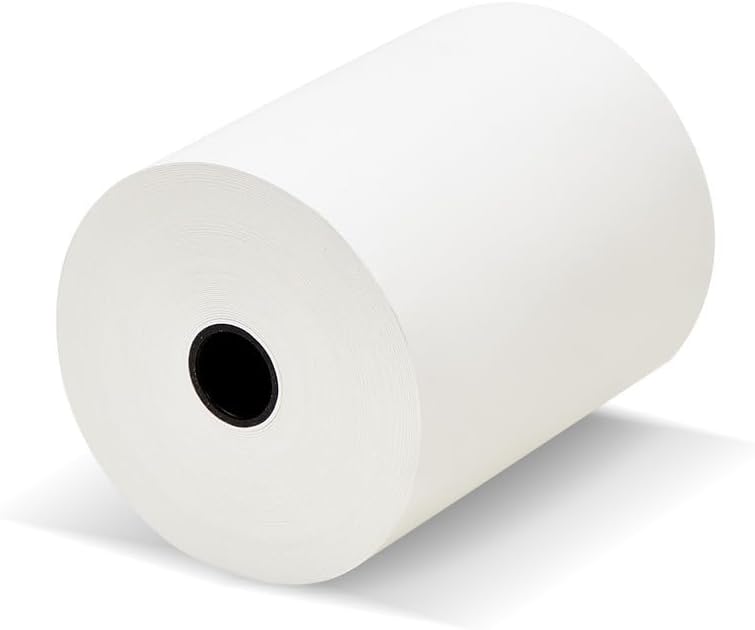 (50) 3 1/8 x 230 Thermal Paper Receipt Rolls 3.125 x 230 ft, POS/Cash Register Paper, TM-T88 T20 T90 Bixolon SRP-350 370, BPA Free, 50 Rolls, 48 GSM