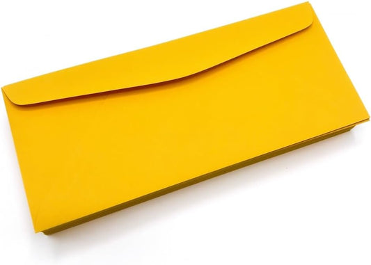 Limited Papers (TM) No. 10 Regular Standard Mailing Envelope - Pastel - Soft - 24 Pound (4.8 inch x 9.5 inch) - Announcement, Invoices, Checks, Letters, Contracts, Business Envelopes (Goldenrod, 500)