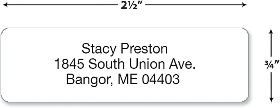 Personalized Return Address Labels, Roll of 500 Transparent Clear Self-Adhesive Labels Without Dispenser, Customize with Name & Shipping Address, Colorful Images