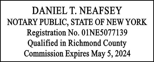 New York Rectangular Notary Stamp | Official State Notary Stamp | Official Seals | Meets State Specifications (New York, Rectangular Stamp)