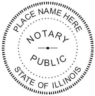 Illinois Round Notary Embosser | Official State Embosser | Official Seals | Meets State Specifications (Illinois, Round Embosser)