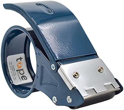 WOD Excell ET-266 Heavy Duty Metal Frame Filament Strapping Tape Dispenser: Fits 2 inch Wide, Blue