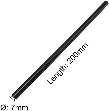 TrendBox Pack of 20 Black 7mmx200mm - Hot Melt Glue Sticks Strips Melting Adhesive for Handmade Craft DIY Home Office Project Craftwork Fix & Repairs