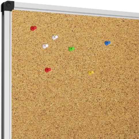 XBoard Cork Board 48 x 36, Bulletin Board Corkboard with Push Pin for Display and Organization