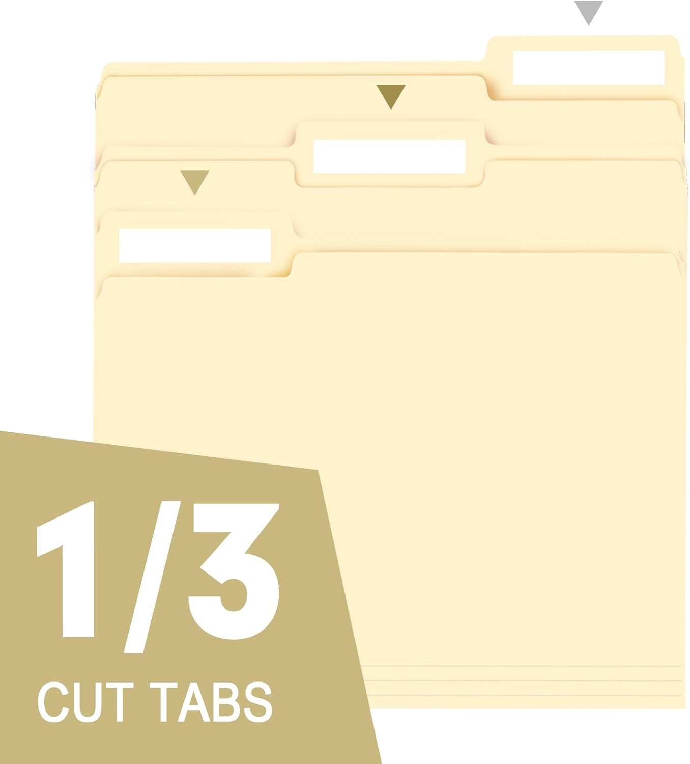 File Folder, RAZCC 200 Pack 1/3 Cut Tab File Folders Letter Size, Manila Folders, Folders with Tab, Great for Organizing and Easy File Storage