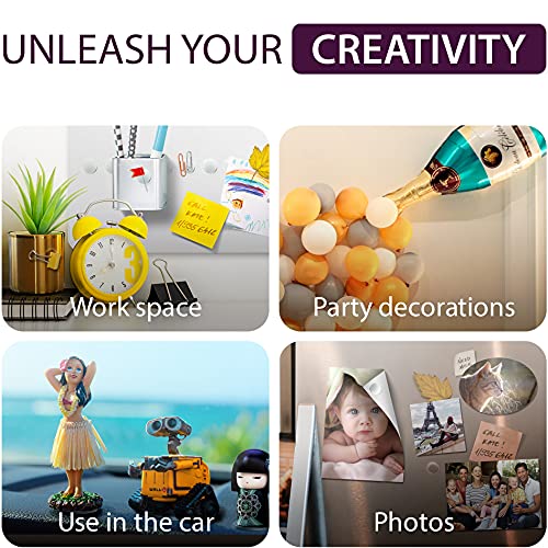 Double Sided Sticky Dots 200PCs - Clear Round Mounting Putty - Sticky Tack for Hanging - Picture Hangers Without Nails - Adhesive Double Sided Tape Dots - Poster Putty Removable