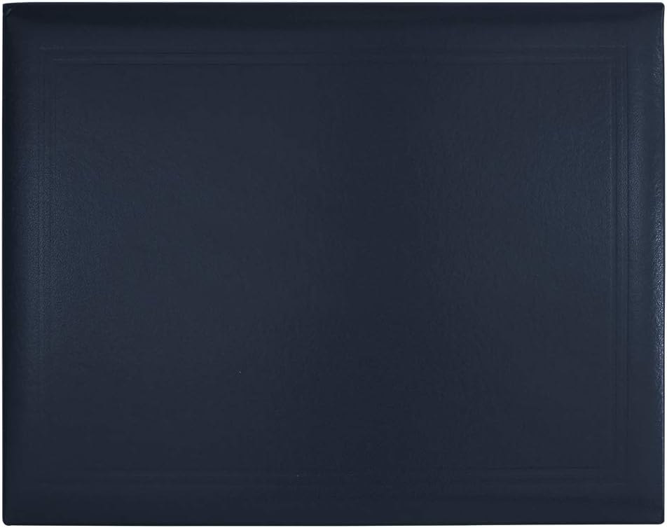 GraduationMall 8.5"x11" Smooth Padded Diploma Cover Certificate Holder Darkblue,1-Pack