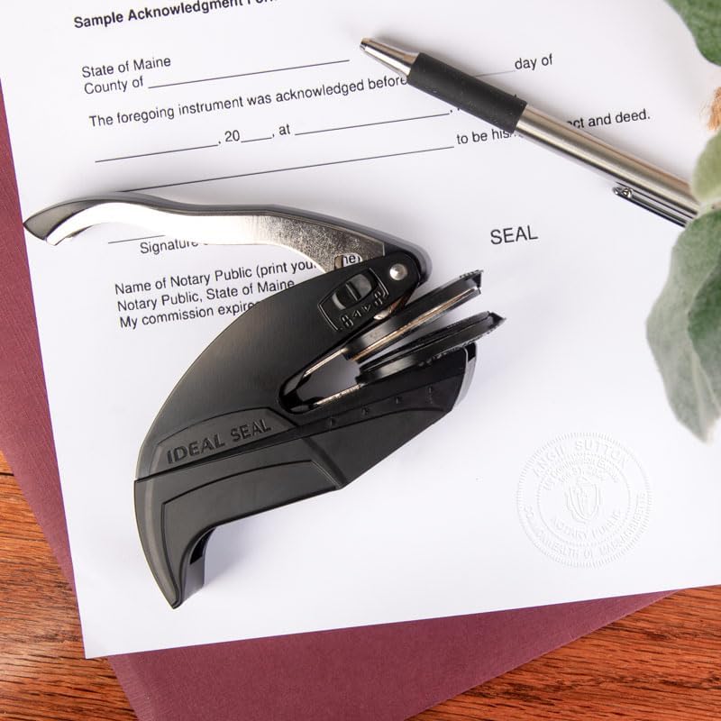 Ohio Round Notary Embosser | Official State Embosser | Official Seals | Meets State Specifications (Ohio, Round Embosser)