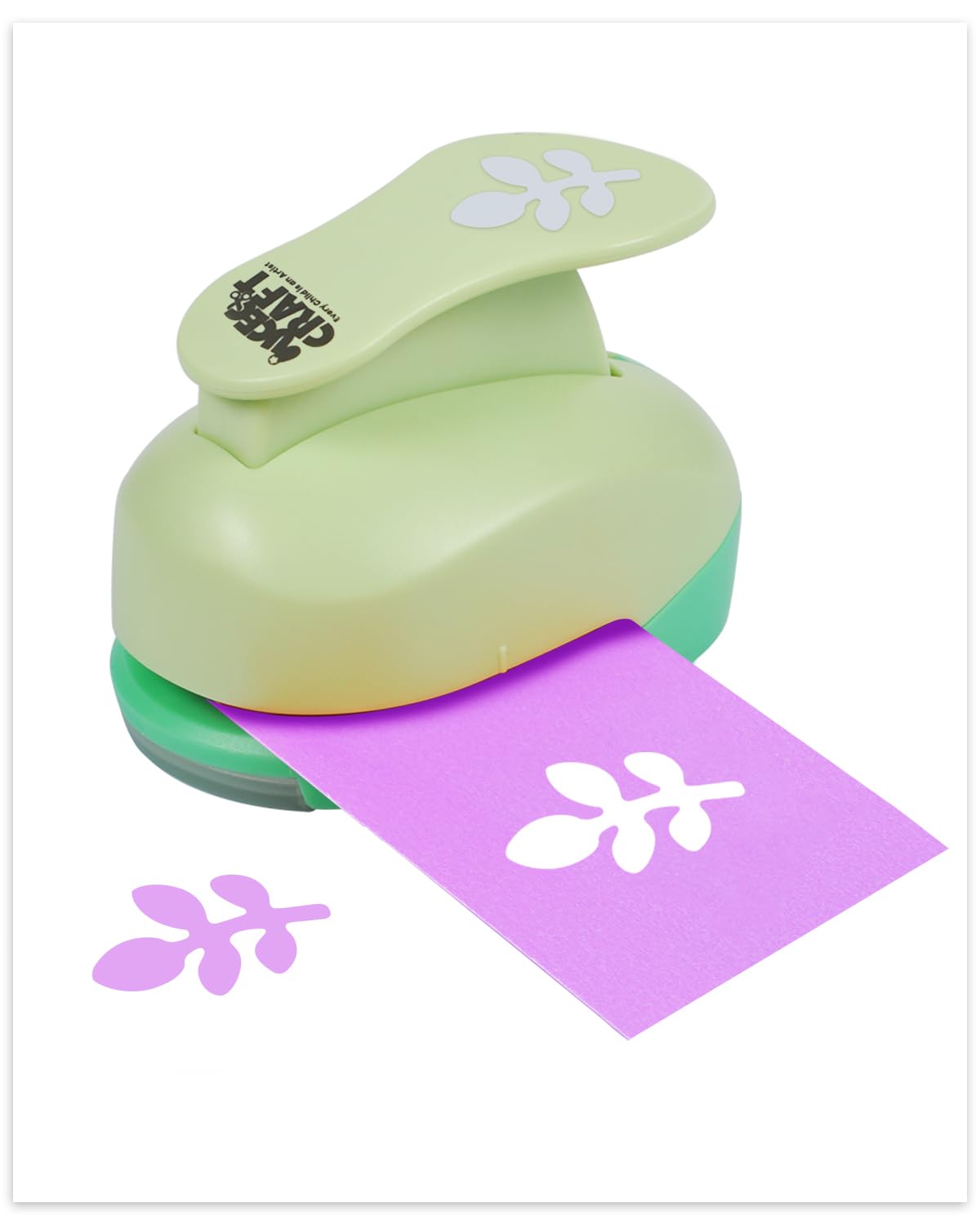 UCEC Cherry Leaf Punch 1 Inch, Hole Punch Shapes Lever Action Craft Paper Punches for Crafting Scrapbooking, Thanksgiving Day, Autumn and DIY