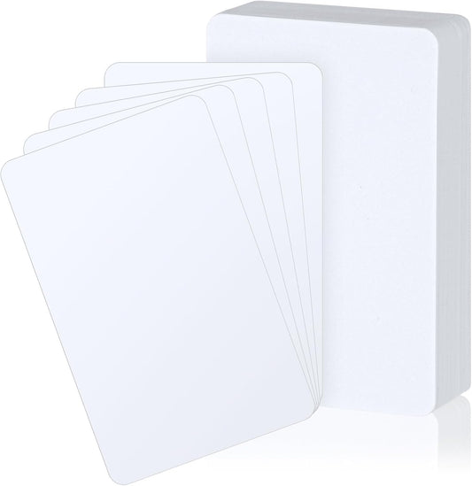 Zomiboo 50 Pcs Tall Trading Card Dividers White 2.7 x 4.2 Inch Plastic Card Dividers for Storage Boxes Games Sports Baseball