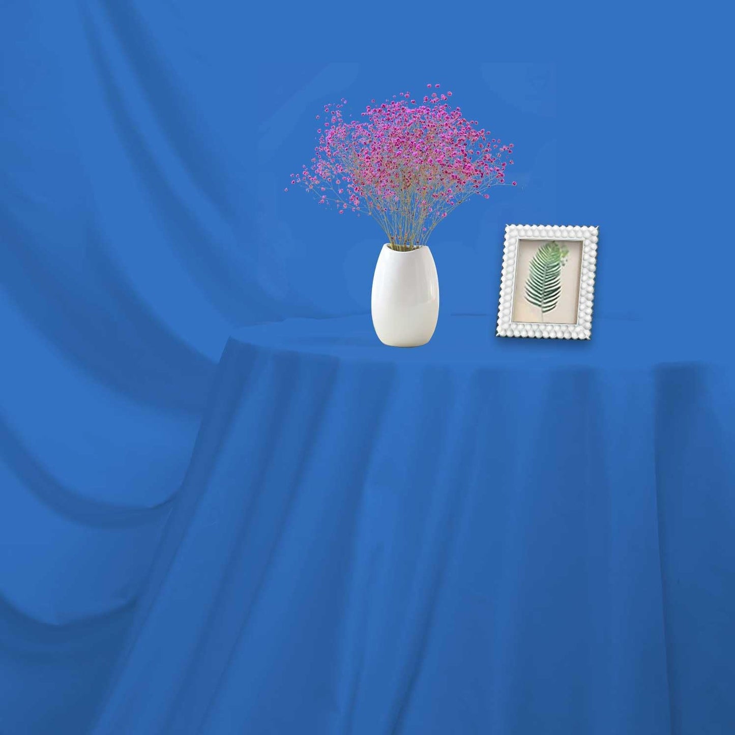 Blue Photo Backdrop for Photoshoot Blue Background for Photography Photo Backdrop Curtain for Party 5 x 7 FT