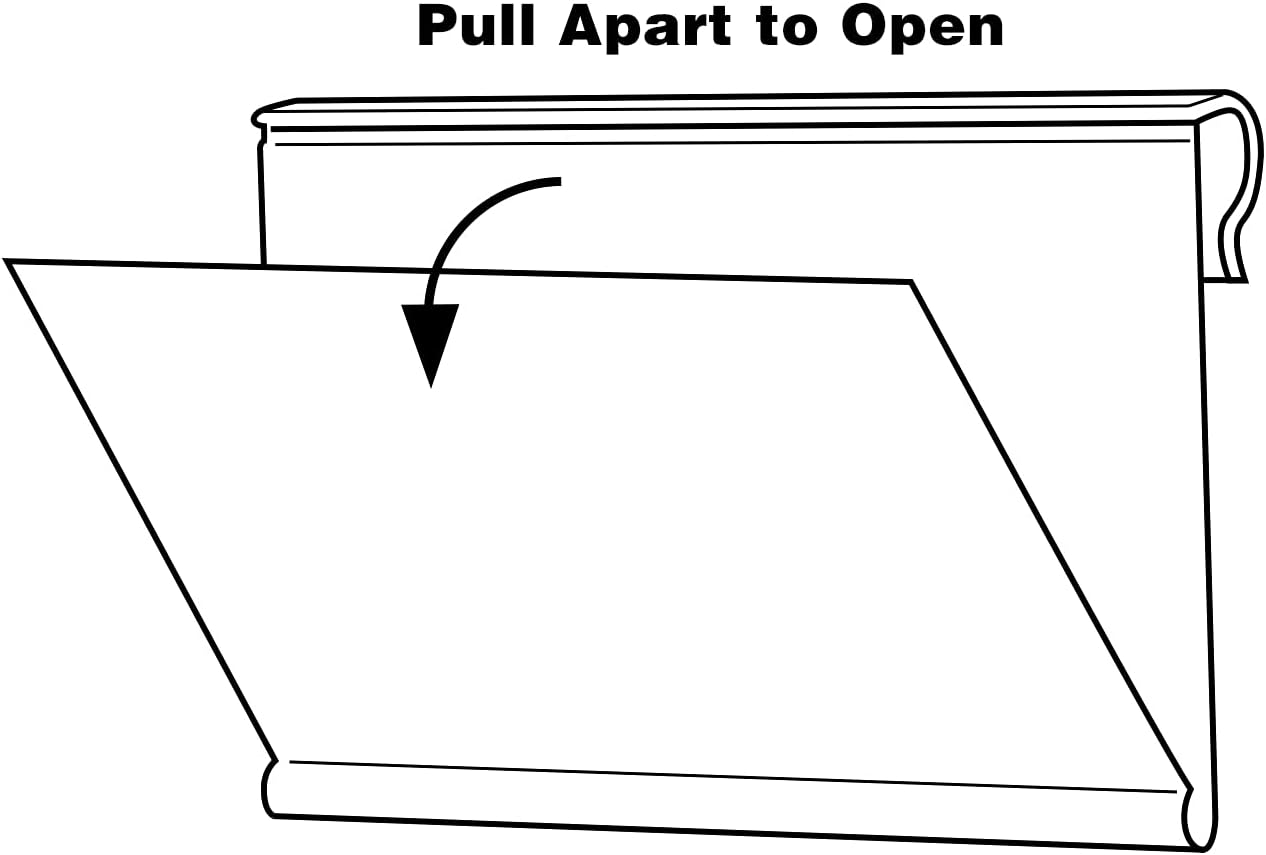 50 Pack Reusable Plastic Wire Shelf Label Holder, for Pantry Retail Merchandise Shopping Mall Store Shop Supermarket UPC Price Card Sign and Ticket Display Holder, Clip-On Design. 6cm X 4cm By NuBliss