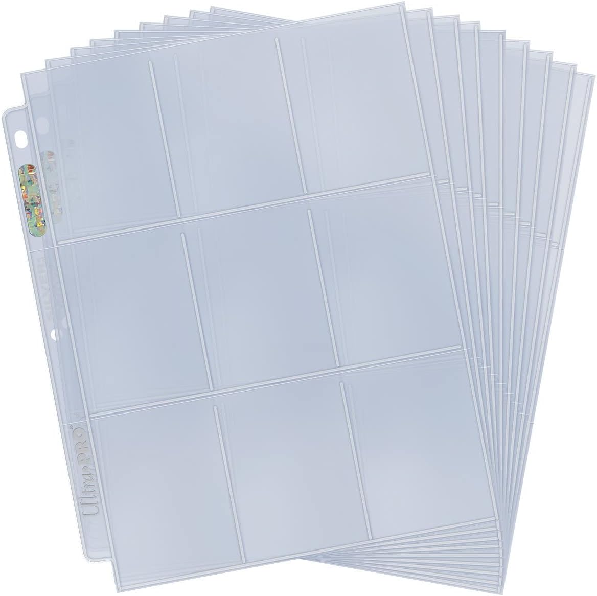 Ultra Pro 9-Pocket Silver Series Page Protector for Standard Size Cards (50ct)