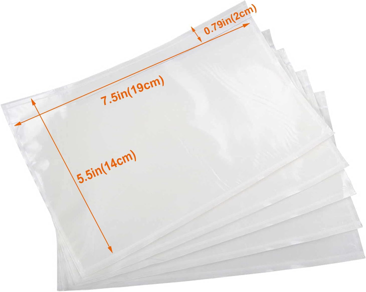 100 Pcs-7.5x5.5 Packing List Mailing Envelopes Shipping Envelopes Packing List Clear Adhesive Shipping label sleeves Shipping Supplies for Small Businesses