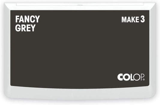 COLOP Make Series, Ink Stamp Pads, with Non-Toxic Premium Ink, Water-Based Acid-Free (Fancy Grey, Make 3-3-1/2" x 6-1/4")