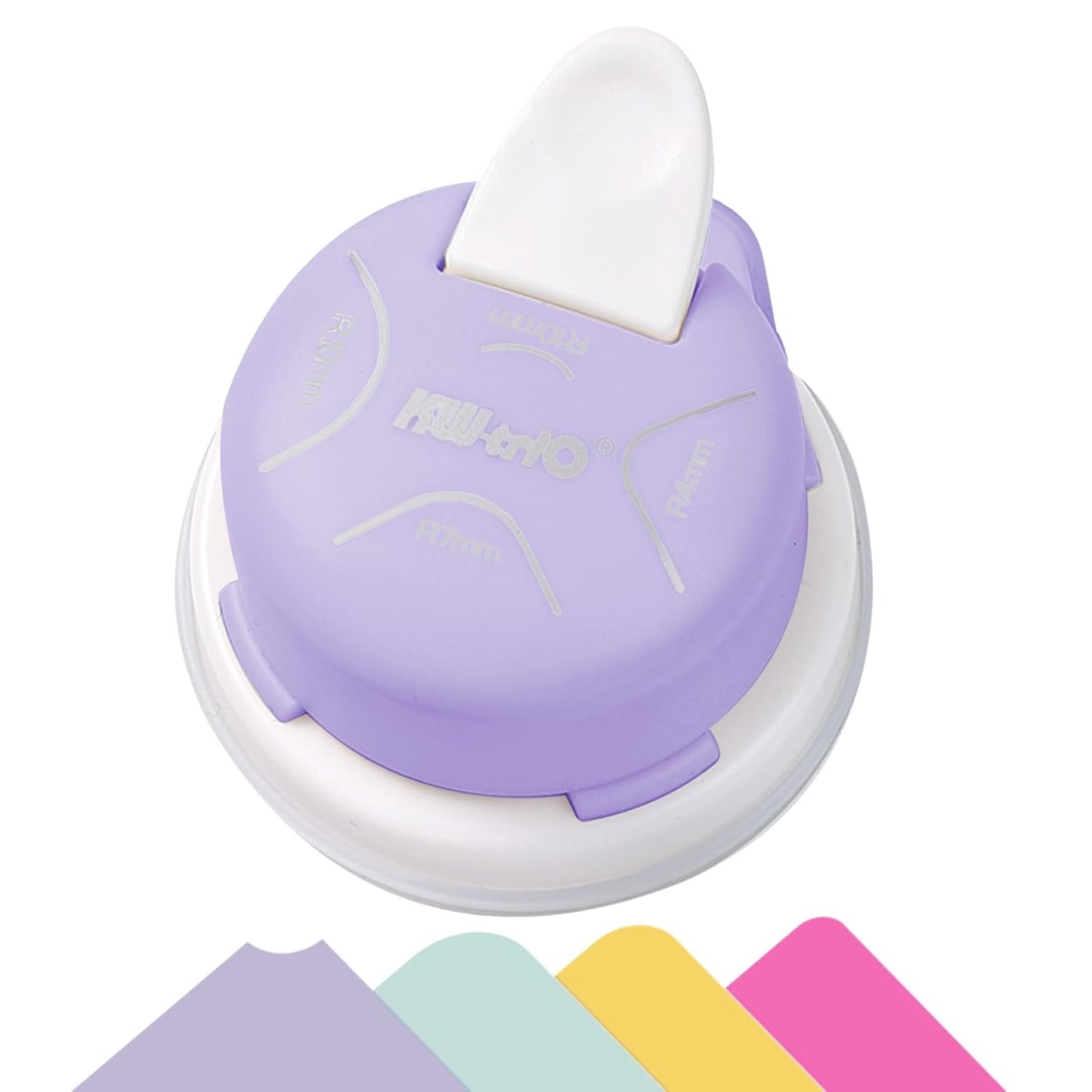 Kaluofan Corner Rounder Punch, 2024 Upgraded 4 in 1 Corner Punch (Inside Rounded Corner+R4mm+R7mm+R10mm), Paper Corner Rounder, Punches for Crafts, DIY Projects, Photo, Card, Scrapbooking Making