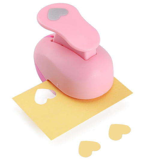 LOONENG 5/8 Inch Heart Paper Punch - High Precision Design for Romantic Heart Patterns - Ideal for Scrapbooking, Card Making, DIY Photo Albums, Gift Tags, Homemade Confetti