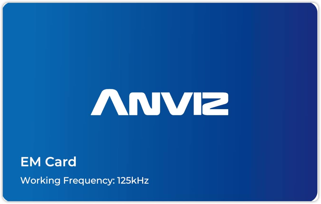 Anviz 10 Pack Proximity RFID Card, 125kHz EM Card, Time Clock Card, Employee Badge, Keyless Access Control, for Clock in and Out and Access Control System, Read only(3.3" x 2.1")