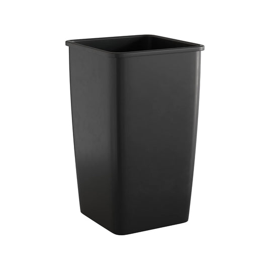 50 Gallon Black Square Commercial Trash Can