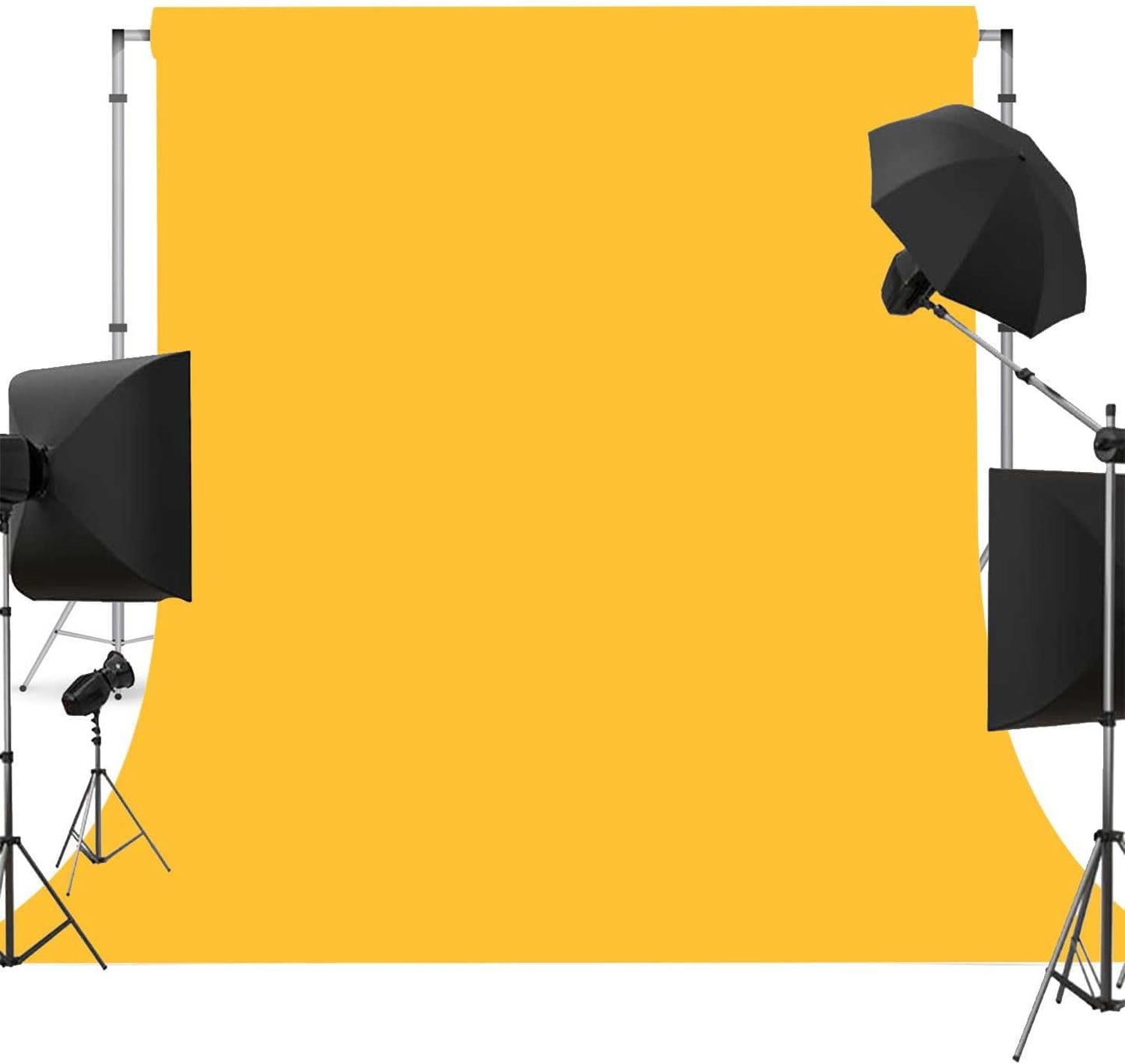 Yellow Photo Backdrop for Photoshoot Yellow Background for Photography Photo Backdrop Curtain for Party 10 x 10 FT