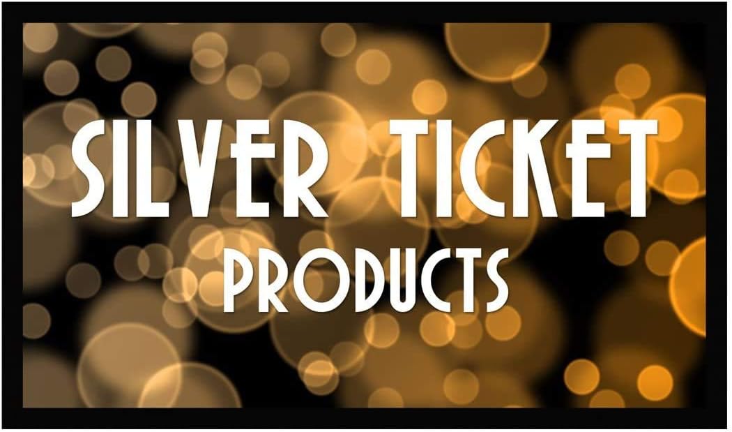 Silver Ticket Products STR Series 6 Piece Home Theater Fixed Frame 4K / 8K Ultra HD, HDTV, HDR & Active 3D Movie Projection Screen, 16:9 Format, 100" Diagonal, Silver Material STR-169100-S