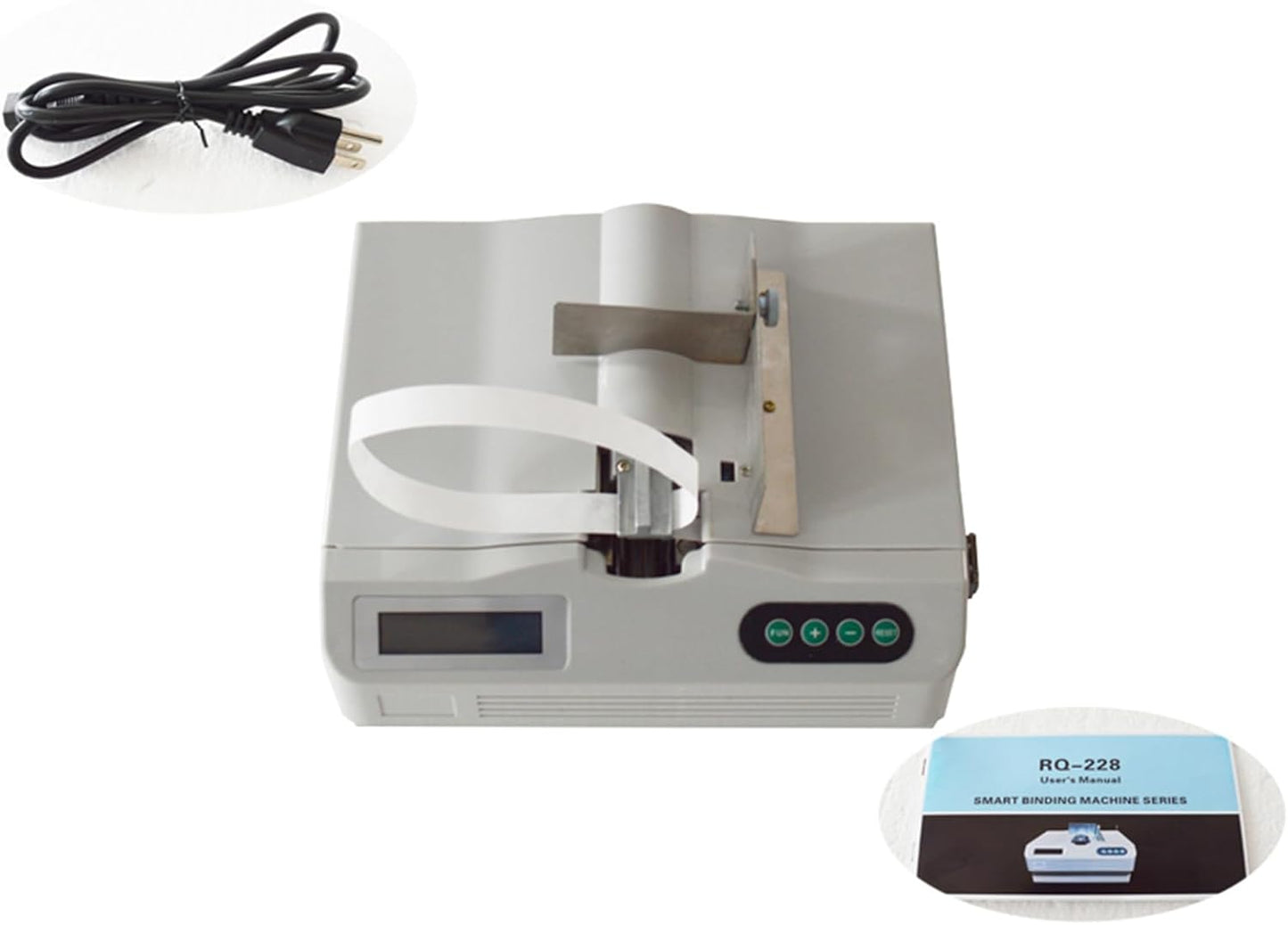 INTBUYING Cash Bundling Machine Fully Automatic Small Banknote Baling Machine Binding Speed 2 Secs Per Time Binding Machine for tie Bills Cards banknotes