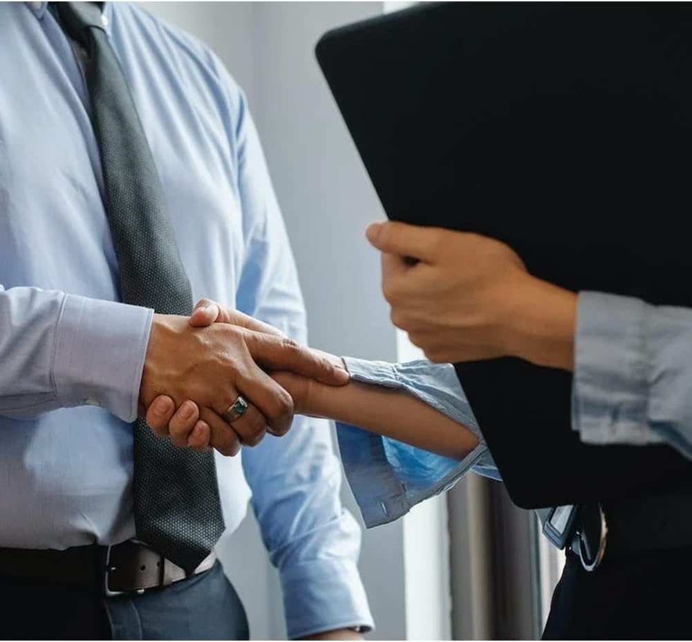 Yodo Zippered Portfolio 3-Ring Binder Business PU Leather Portfolio Interview Resume Legal Document Organizer Notepad Folder Padfolio for Men Women