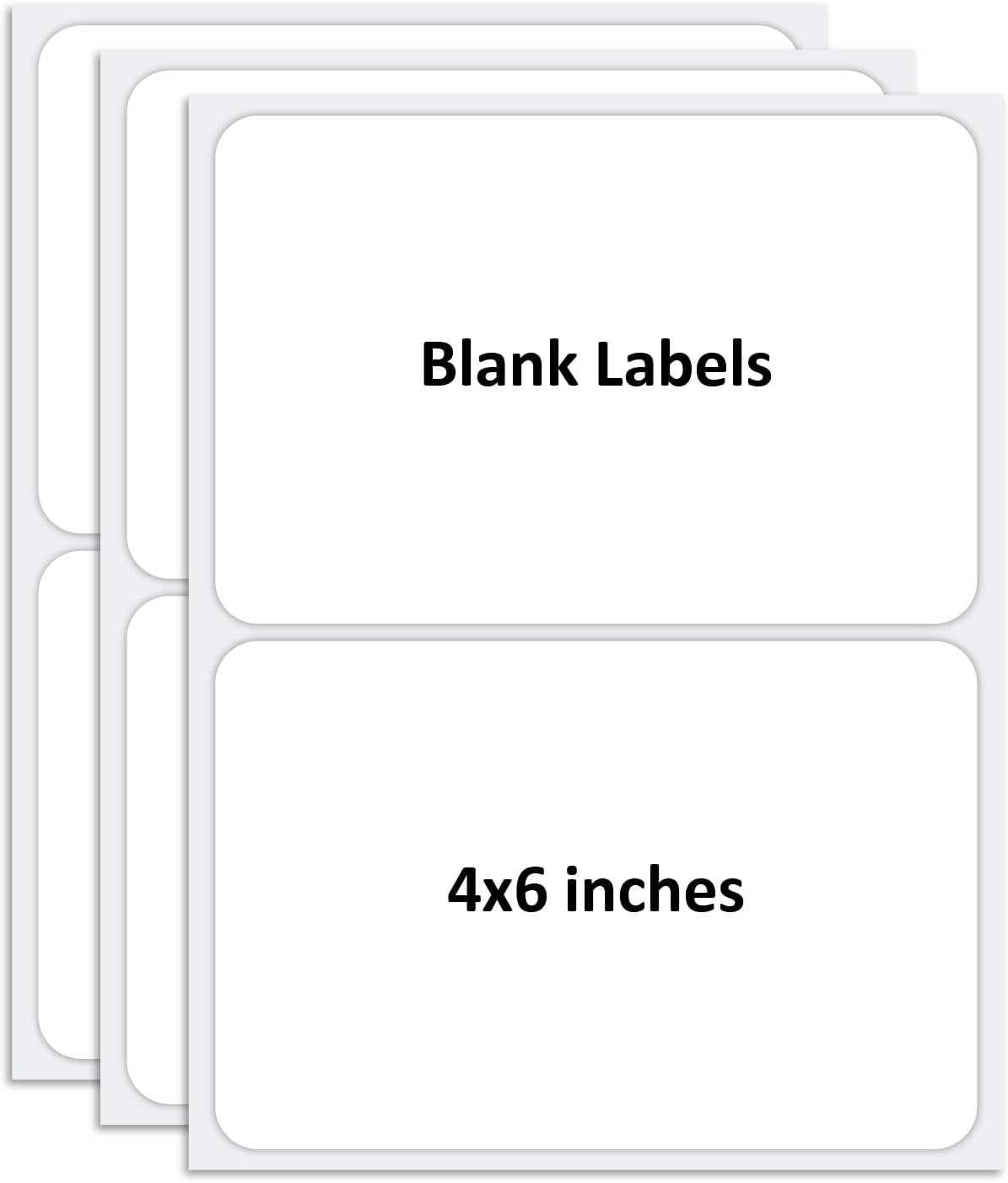 SVNOOC Multi-Use Label Stickers Dry Erase Sticky Notes, Labels for Storage Bin, Wall, Refrigerator, Home, Office, Classroom Use 4x6 inches (6 Pack)