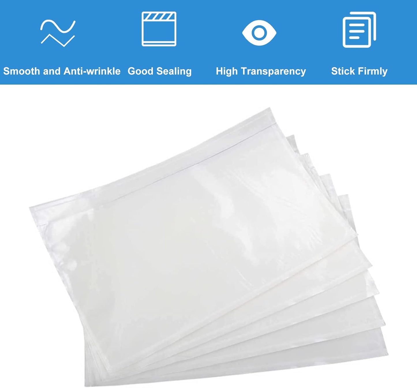 Coopaty Packing List Envelopes 7.5"x5.5" Pouches Invoice Enclosed Adhesive Bags (2000 Pack)
