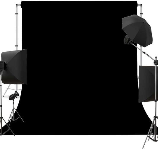 Black Photo Backdrop for Photoshoot Black Background for Photography Photo Backdrop Curtain for Party 6 x 9 FT