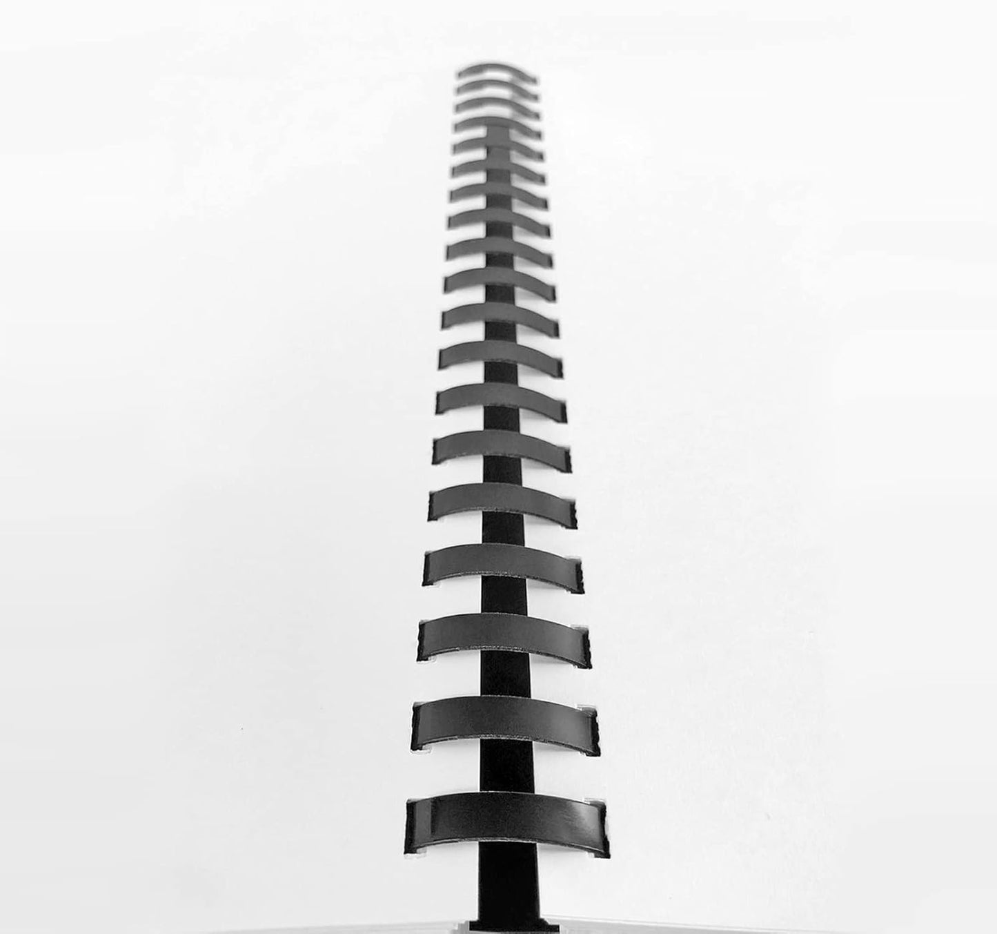 TOTiyea 19 Ring Plastic Binding Combs, 1-1/2 Inch Diameter, 320 Sheet Capacity, Letter Size, Black Comb Binding Spines (10 Pack)