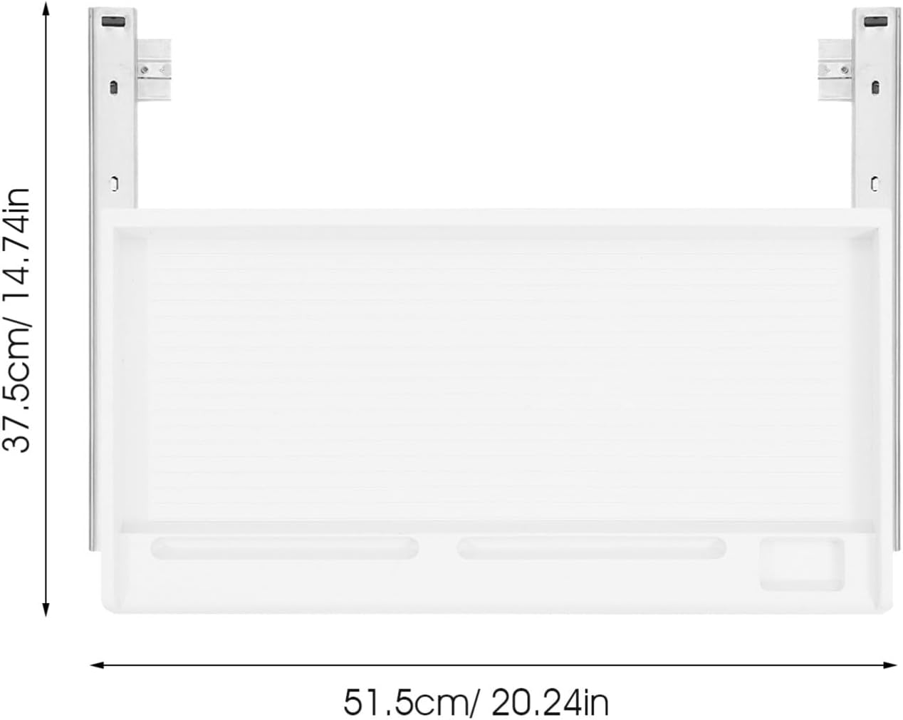 jojofuny 1 Set of Keyboard Tray Under Desk, Keyboard Sliding Tray Under Desk, Keyboard Drawer Slide Tray, Keyboard Shelf, for Home and Office