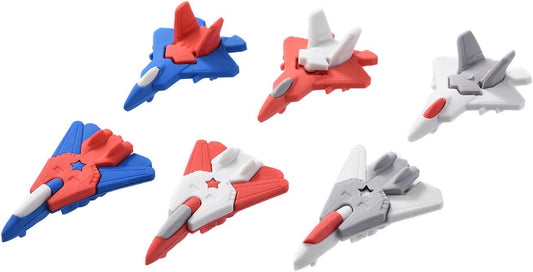 12 Pack Plane Erasers for Kids, 3D Erasers for Boys and Girls, Fun Erasers for School Supplies Prize Gifts Party Favors