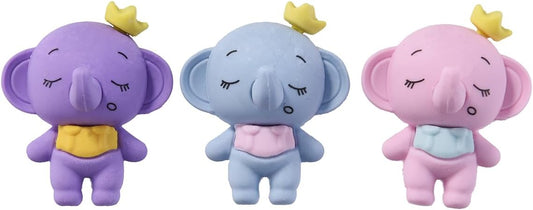 18 Pack Elephant Model Eraser for Kids, 3D Animal Take Apart Erasers for Boys and Girls, Fun School Supplies Prize Gifts Party Favors