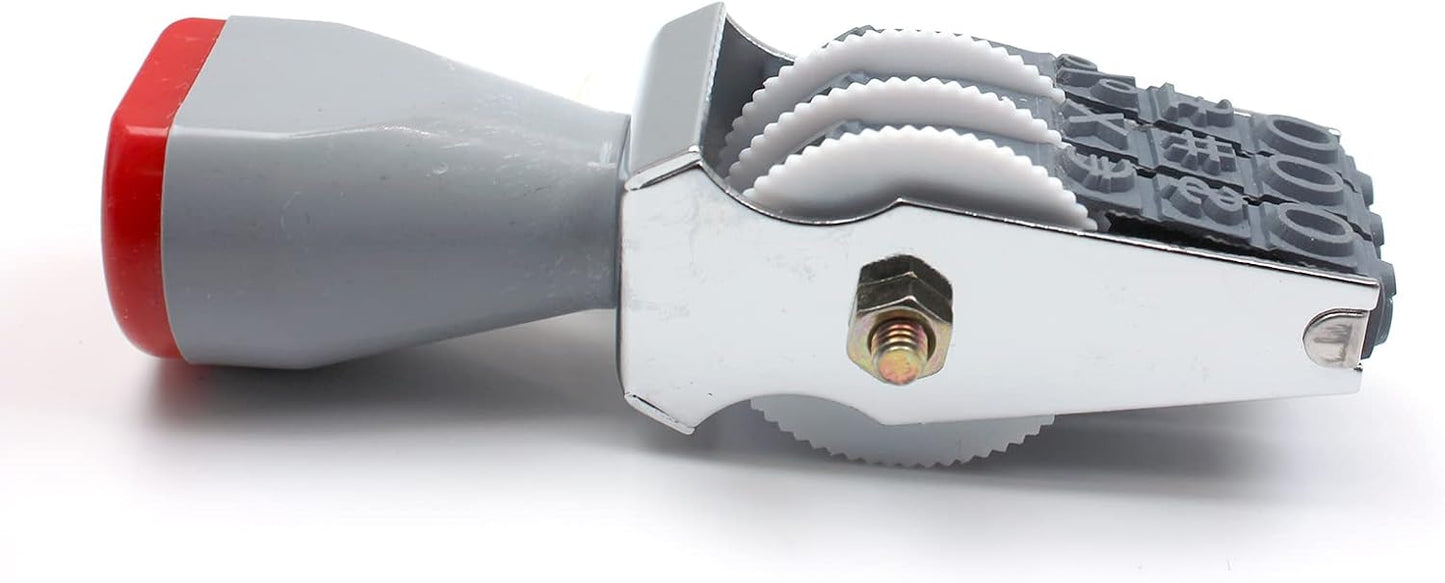 WANLIAN 3 Digit Number Stamp Rolling Stamps Personalized Office Number Symbol Rubber Wheel Stamp Roller Rubber Stamps Multi-Function DIY Changeable Roller Stationery