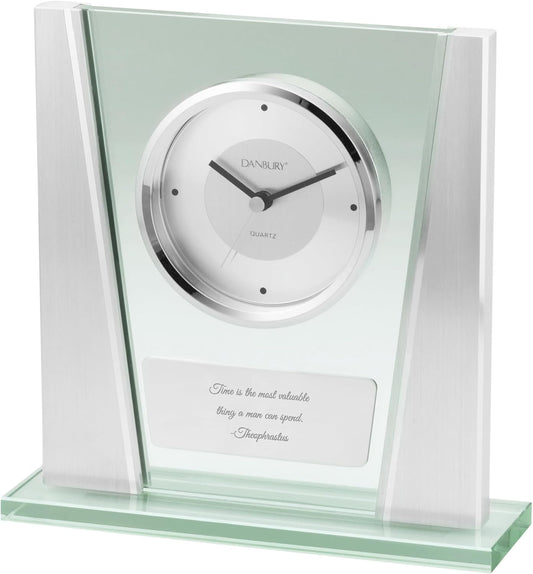 THINGS REMEMBERED Engraved Modern Glass Clock (Free Customization)
